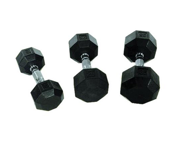 Заказать Алтыбұрышты гантельдер Perform Better Rubber Encased Hex Dumbbells