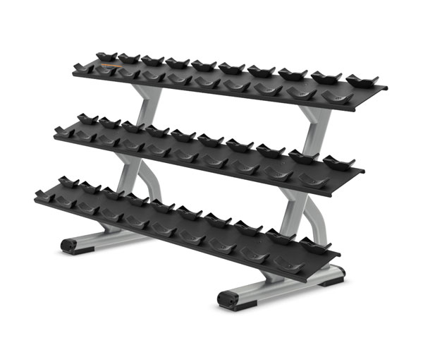 Заказать 3 қатардағы 15 жұпқа арналған гантель астына қойылатын тұғыр PRECOR DBR815